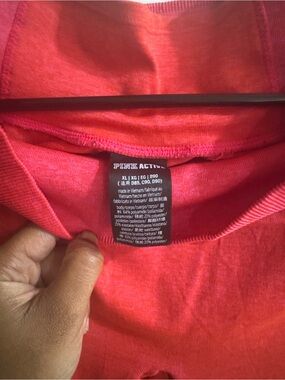 PINK Victoria's Secret Bright Red Leggings